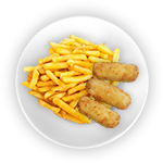 Kids Mozarella Sticks With Chips 