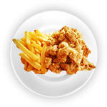 Kids Chicken Popcorn With Chips 